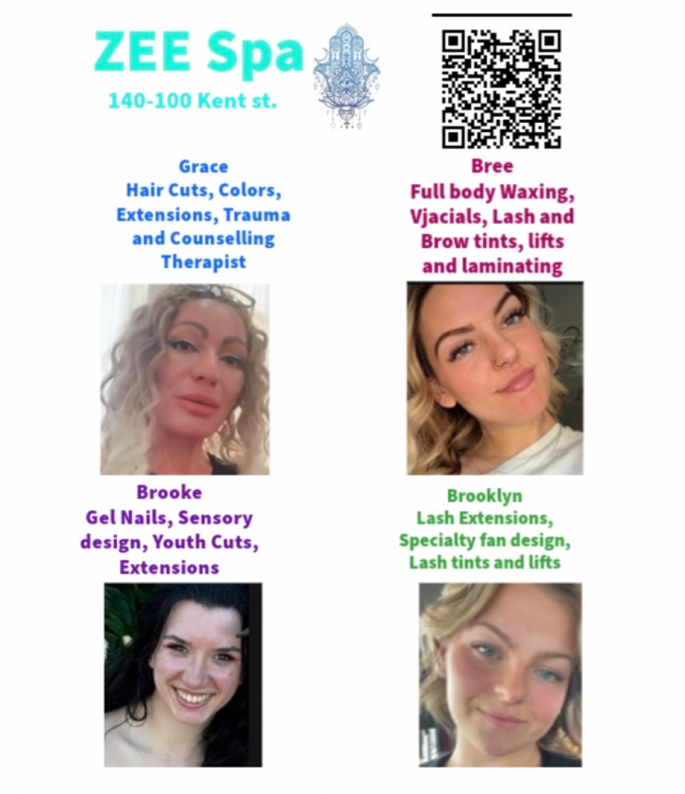 Transform your look with our fabulous haircuts, nails, and lash extensions! Our expert team at ZeE Spa is here to pamper you from head to toe. Whether its a fresh hair color, relaxing jacial, or bold lash lift, we've got you covered. Visit us at 140-100 Kent St. and indulge in self-care bliss! < #ZEESpaMagic #BeautyGoals #HairNailsLashes #RedDeerSpa #SelfCareQueen #GlamUp #BeautyTreatments #LuxurySelfCare #LushLashes #HairGoals #NailArtistry #WaxingPro #BeautyBliss #SpaDayFun